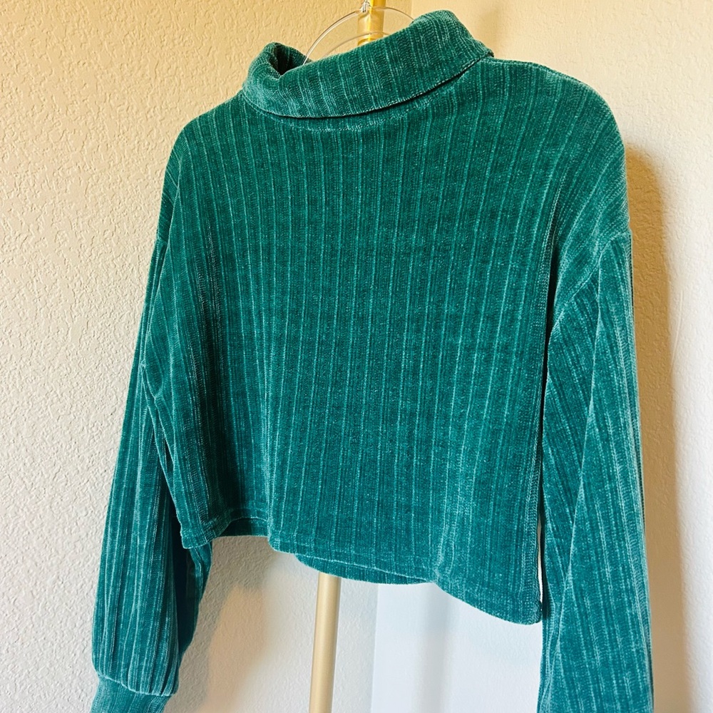Altar'd State Green Ribbed Knit Top - Picture 2 of 4